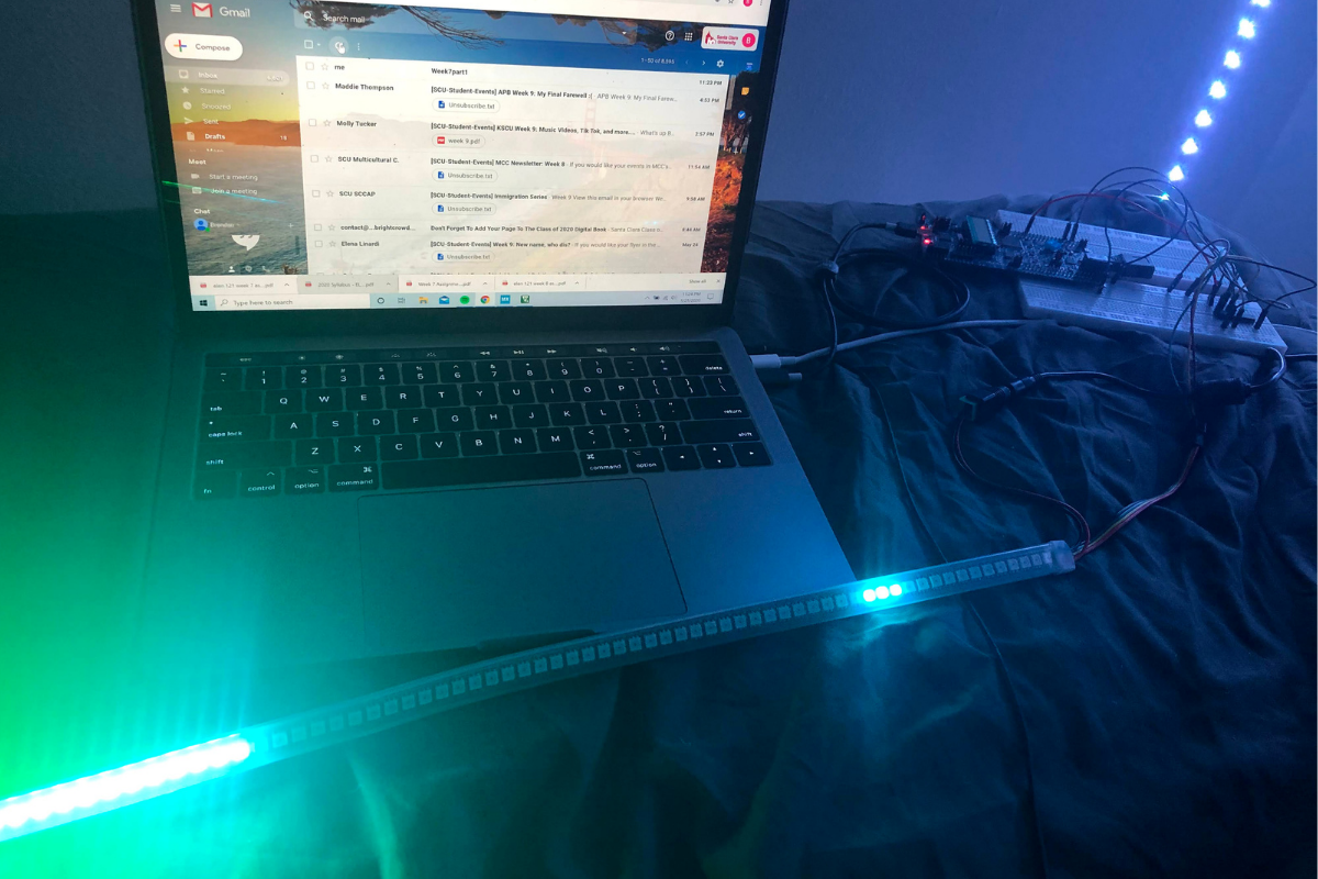 Mouse Controlled LED Light Strip